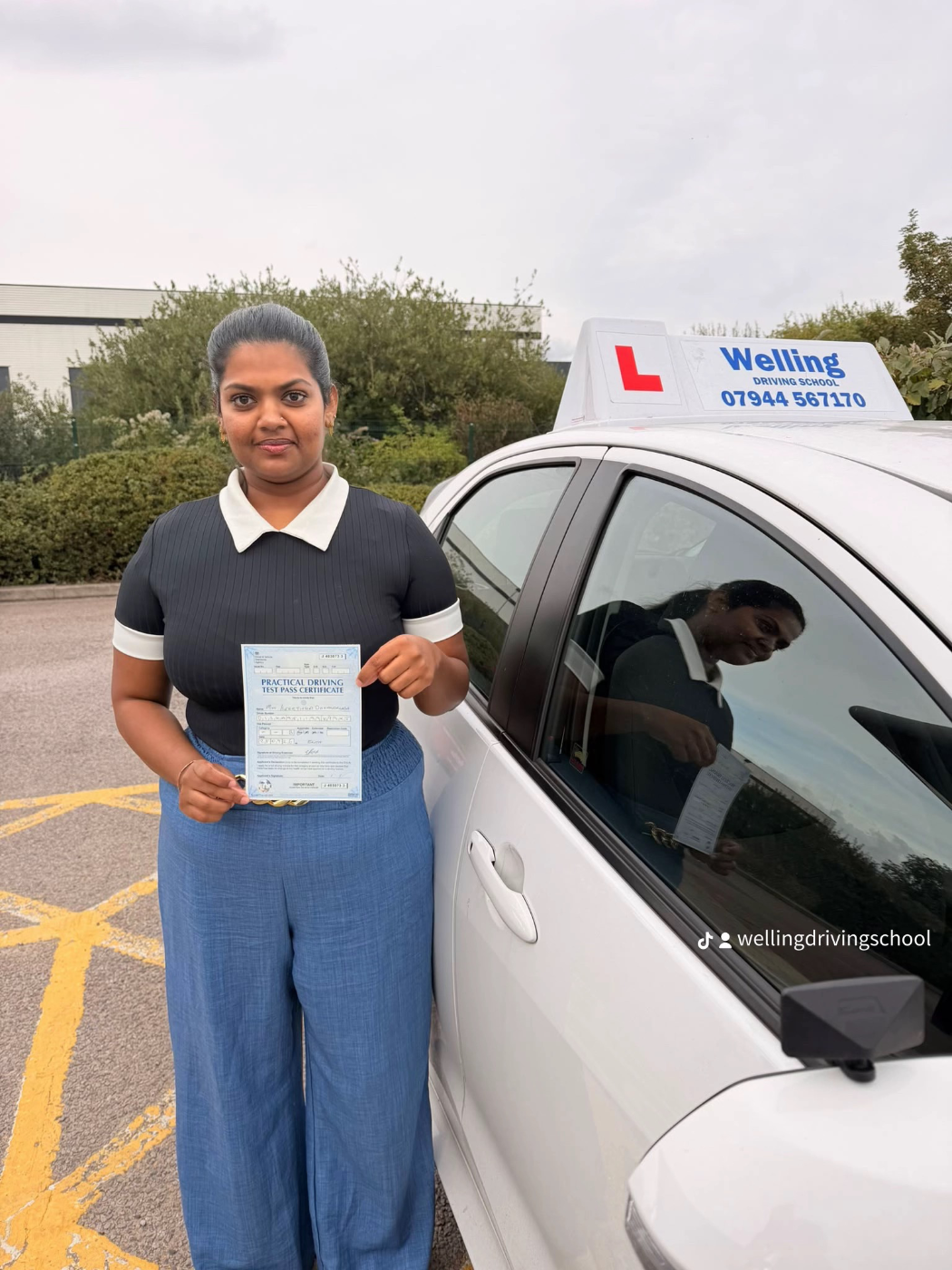 Keerthiga became a driver on Mon 28 Sep 2026 with Welling Driving School