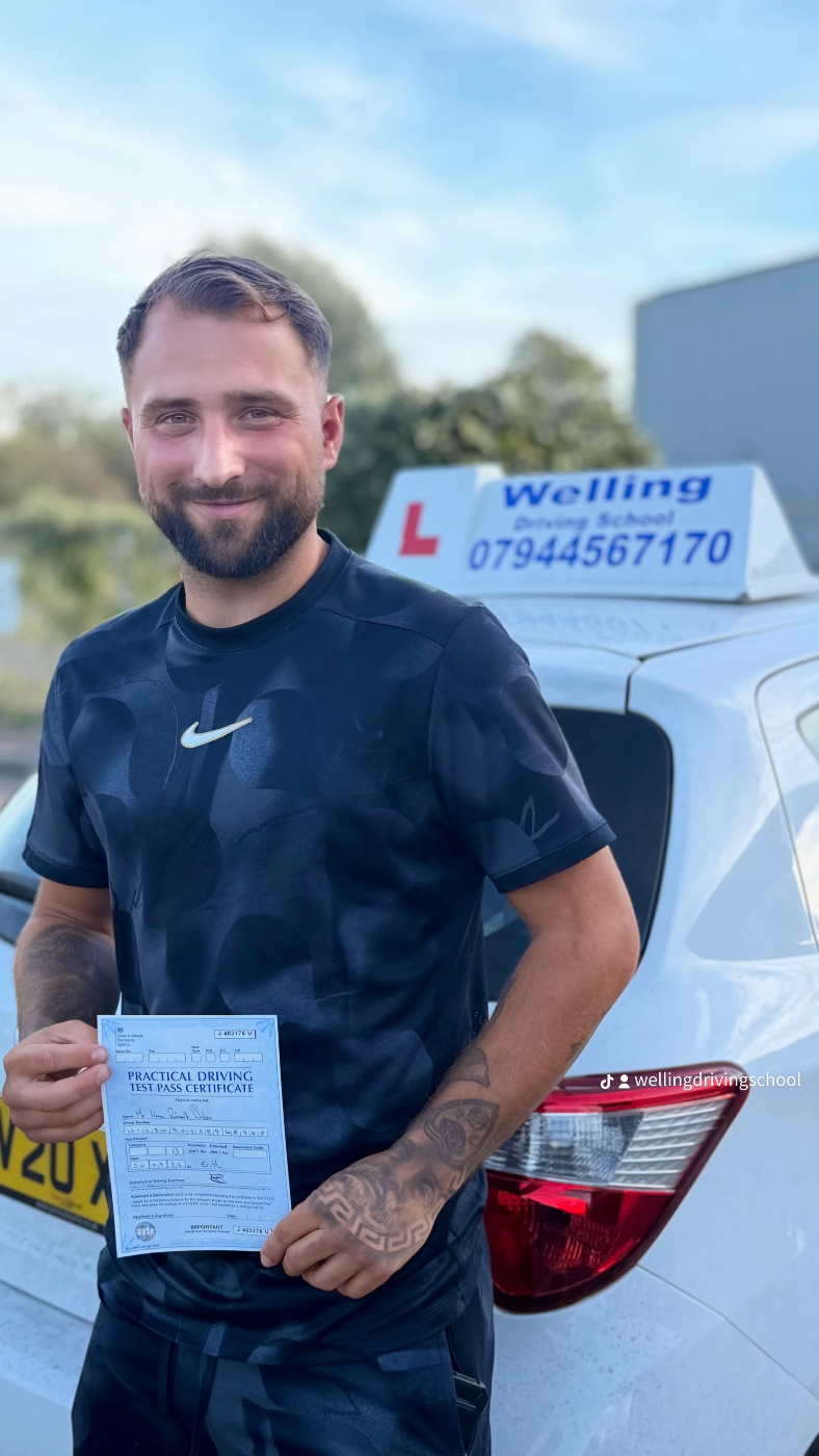 Kane became a driver on Wed 14 Oct 2026 with Welling Driving School